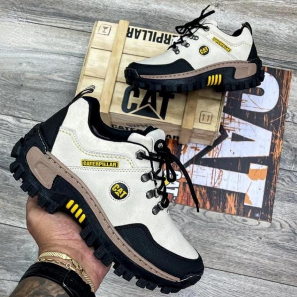 Zapatillas Caterpillar Corte Medio 100% Cuero